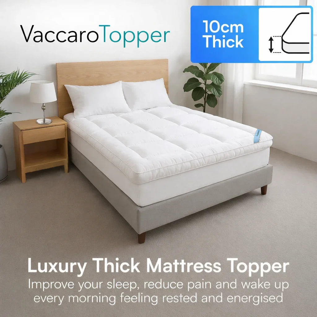 VaccaroTopper™ Luxury Thick Mattress Topper