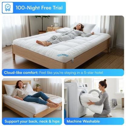 VaccaroTopper™ Luxury Thick Mattress Topper