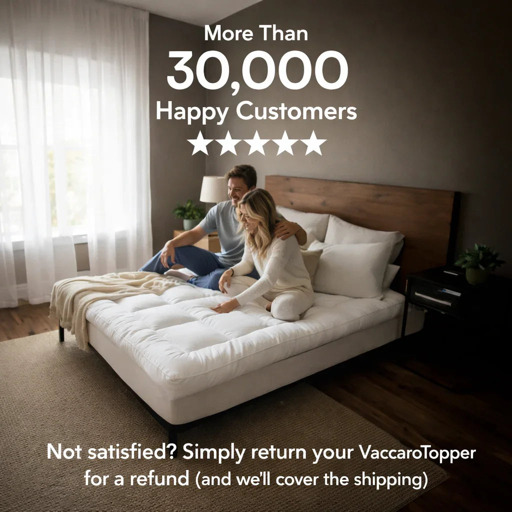 VaccaroTopper™ Luxury Thick Mattress Topper